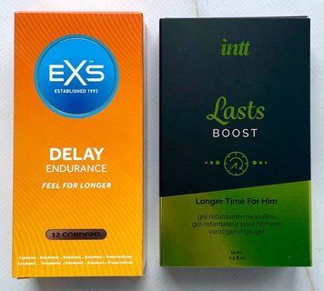 Набор EXS Delay 12 шт. - Пролонгатор для мужчин Intt Lasts (15 мл) SOS3637 фото