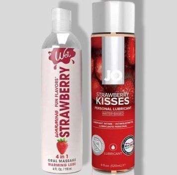 Wet Oral Play Strawberry (118 мл) + JO Strawberry Kiss (120 мл) LB879 фото