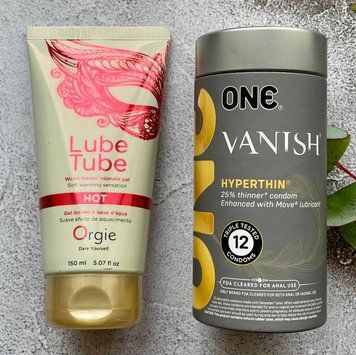 Комплект ONE Vanish (12 шт) + Лубрикант LUBE TUBE HOT, 150 мл ORGIE SOS2377 фото