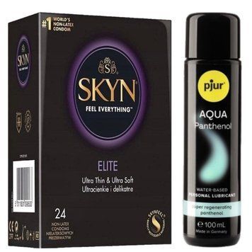 Комплект SKYN Elite 24 шт + pjur Aqua Panthenol 100 мл SOS13295 фото
