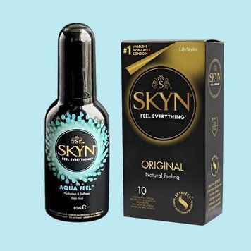 Набор SKYN Original 10 шт и Лубрикант Skyn ​​Aqua Feel (80 мл) SOS4367 фото
