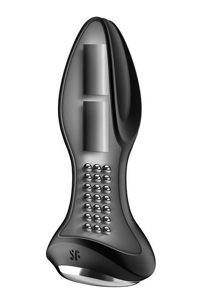 Анальная смарт-вибропробка с жемчужным массажем Satisfyer Rotator Plug 2+ Black SO6279 фото