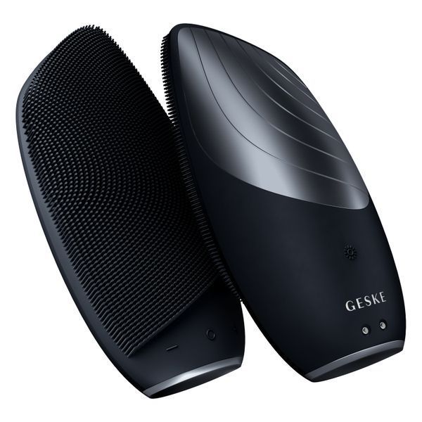 Электронная звуковая термо щетка для лица GESKE Sonic Thermo Facial Brush 6в1 black HB0080 фото