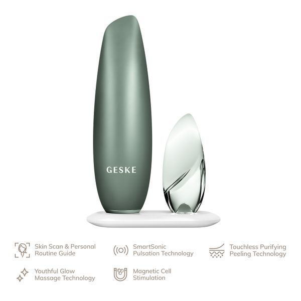 Безконтактна магнітна пілінг-маска GESKE Touchless Magnetic Peeling Mask 5в1 green HB0557 фото