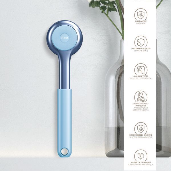 Ультразвуковая щетка для всего тела GESKE Sonic Full-Body Brush&Intensive Exfoliator 8в1 aquamarine HB0373 фото