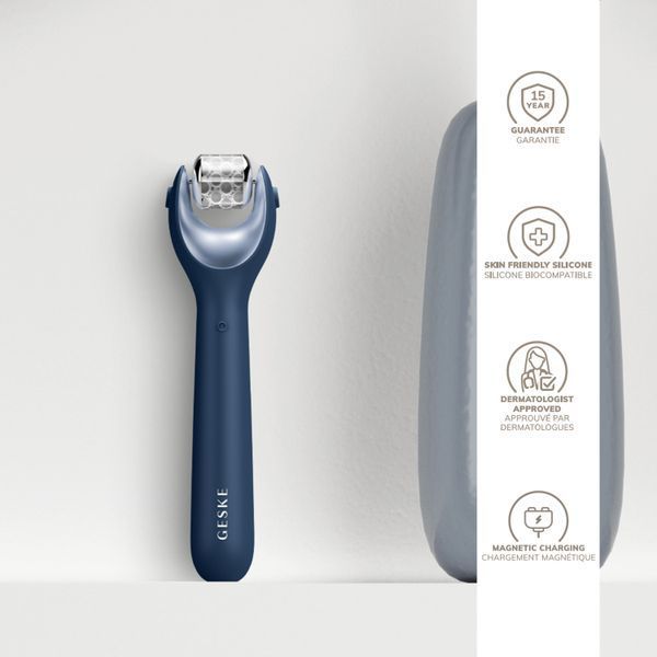 Электронный роллер для лица с микроиглами GESKE MicroNeedle Face Roller 9в1 midnight HB0188 фото