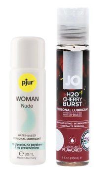 Набор лубрикантов pjur Woman Nude 30 мл + System JO Cherry Burst (30 мл) LB88 фото