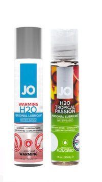 Набор лубрикантов System JO H2O WARMING (30 мл) + System JO H2O Tropical Passion (30 мл LB201 фото