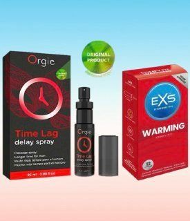 Пролонгатор для мужчин Time Lag, 25 мл. ORGIE +    пачка   EXS Warming, 12 шт SOS6694 фото