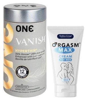 Набор из 12 шт ONE Vanish + Пролонгатор Medica-Group Orgasm Max for Men - krem ​​50 ml SOS9223 фото