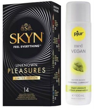 Набор Skyn ​​Unknown Pleasures 14 шт + pjur MED Vegan Glide 100 мл SOS13396 фото