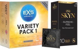 Набор с SKYN Supreme Feel (10 штук) + EXS Mixed Variety Pack 1, 48 штук SOS8021 фото