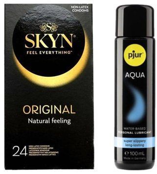 Комплект SKYN Original 24 шт + Pjur Aqua 100 мл SOS13246 фото