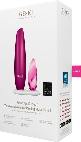 Безконтактна магнітна пілінг-маска GESKE Touchless Magnetic Peeling Mask 5в1 magenta HB0558 фото