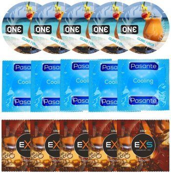 Набір 15 шт ONE Island Punch + Pasante Cooling + EXS CRAZY COLA SOS7143 фото