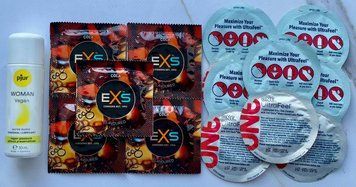 Набор EXS Crazy Cola 5 шт+ONE UltraFeel 5 шт+Лубрикант pjur Woman Vegan 30 мл SOS3538 фото