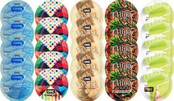 Набор с 25 шт One Oasis Silk + ONE Ribs + ONE Vanish + ONE Tattoo + ONE Color SOS8348 фото