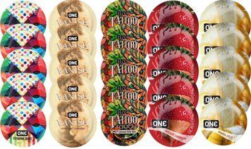 Набор с 25 шт One Extreme ribs + ONE 𝐕𝐀𝐍𝐈𝐒𝐇 + ONE Tattoo Touch + ONE Chocolate Strawberry + ONE Banana Split SOS8248 фото