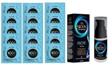 Комплект EXS Air Thin 15 шт + Skyn ​​Excite SOS14773 фото