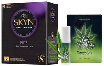 Набір з SKYN Elite 36 шт + Гель для посилення OH! HOLY MARY Exciting Oil (6 мл) від Nuei SOS10240 фото