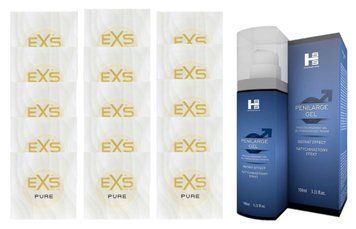 Комплект EXS Pure15 шт + SHS Penilarge Gel (100 мл) SOS14871 фото