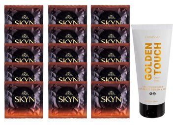 Комплект Skyn Warming 15 шт + Driminals Golden Touch Orgasm Booster 30 мл  SOS14514 фото