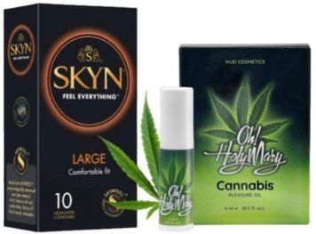 Набір з 10 шт SKYN Large + Олія для збудження OH! HOLY MARY, 6 мл Nuei SOS10340 фото