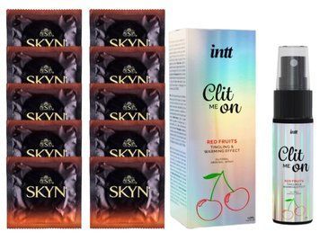 Комплект Skyn Warming 10 шт + Intt Clit Me On Red Fruits Warming Effect, 12 мл SOS14213 фото