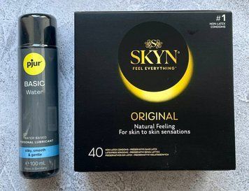 Набор SKYN Original 40 шт. - Лубрикант pjur Basic waterbased 100 мл SOS2625 фото