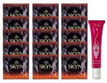 Комплект Skyn Warming 15 шт + Nuei THOR Orgasmic Gel (10 мл)  SOS14464 фото