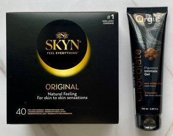 Комплект Skyn Original 40 шт - Лубрикант ORGIE LUBE TUBE шоколад, 100 мл SOS2913 фото