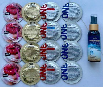 Набор 16 штук ONE Vanish, Tattoo Touch, Flavor Waves, Classic + Sensuva Ultra-Thick Water-Based (57мл) SOS3880 фото