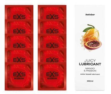 Комплект: EXS Warming 10шт. + Лубрикант Satisfyer Mango & Passion 300 мл SOS11402 фото