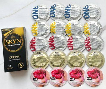 Комплект 30 шт - ONE Super Studs, Classic, Vanish, Extreme ribs, Flavor Waves + SKYN Original SOS1878 фото