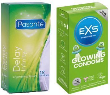 Набор с Pasante Infinity Delay, 12 шт + EXS Glowing 12 штук SOS8148 фото