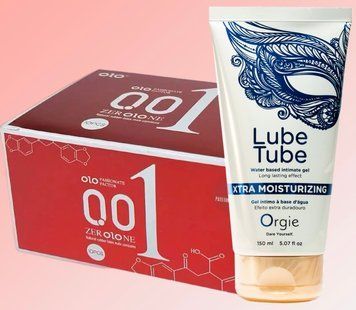 Набор OLO возбуждающие 001 (красные) 10 штук + Лубрикант LUBE TUBE XTRA, 150 мл ORGIE SOS4627 фото
