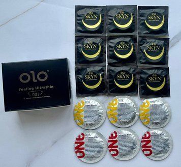 Набор 9 шт Skyn ​​Original - 6 шт One Super Studs, Extreme Ribs - 10 шт OLO Feeling Ultrathin 001 SOS2528 фото