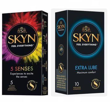 Набір :SKYN 5 Senses  та SKYN Extra Lube 10 шт SK101 фото