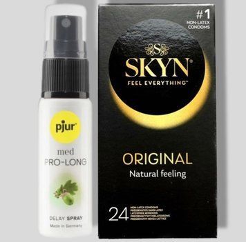 SKYN Original, 24 шт + Пролонгатор pjur MED Prolong Spray 20 мл SOS5544 фото