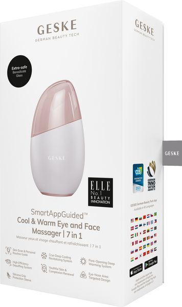 Масажер для обличчя GESKE Cool&Warm Eye and Face Massager 7в1 starlight HB0293 фото