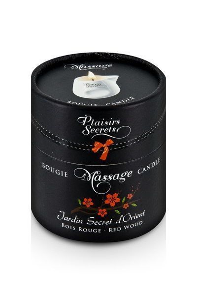 Массажная свеча Plaisirs Secrets Red Wood (80 мл), керамический сосуд SO1859 фото