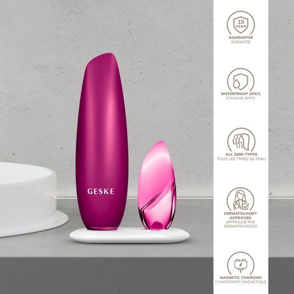 Безконтактна магнітна пілінг-маска GESKE Touchless Magnetic Peeling Mask 5в1 magenta HB0558 фото
