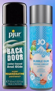 Набор лубрикантов pjur backdoor Regenerating 30 мл + System JO H2O Bubblegum (60 мл) LB519 фото