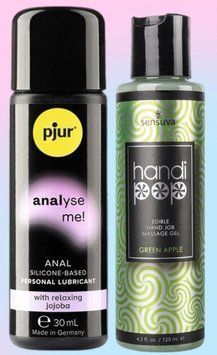 Набор лубрикантов pjur analyse me! Relaxing jojoba silicone 30 мл + Sensuva Handipop Green Apple (125 мл) LB590 фото