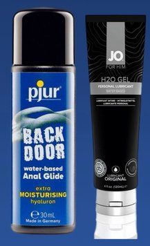 Набор лубрикантов pjur backdoor Comfort water glide 30 мл + System JO H2O GEL ORIGINAL (240 мл) LB320 фото