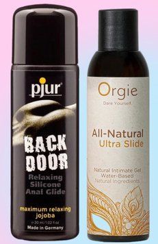 Набор лубрикантов pjur backdoor anal Relaxing jojoba silicone 30 мл + ALL-NATURAL Ultra slide, 150 мл Orgie LB881 фото