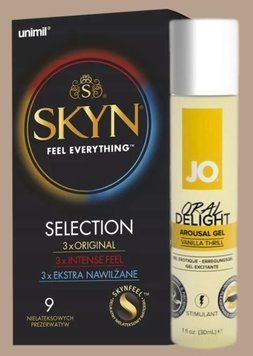 Набір Skyn Selection 9 шт + Гель System JO Oral Delight - Vanilla Thrill (30 мл) SOS5109 фото
