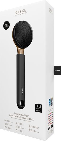 Ультразвуковая щетка для всего тела GESKE Sonic Full-Body Brush&Intensive Exfoliator 8в1 gray HB0375 фото