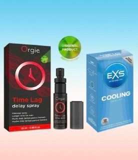 Пролонгатор для мужчин Time Lag, 25 мл. ORGIE +    пачка   EXS Cooling. 12 шт SOS6695 фото