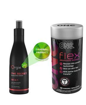 Бальзам для волосся і тіла з феромонами і афродизіаками  ORGIE + 10 штук ONE Flex SOS6368 фото